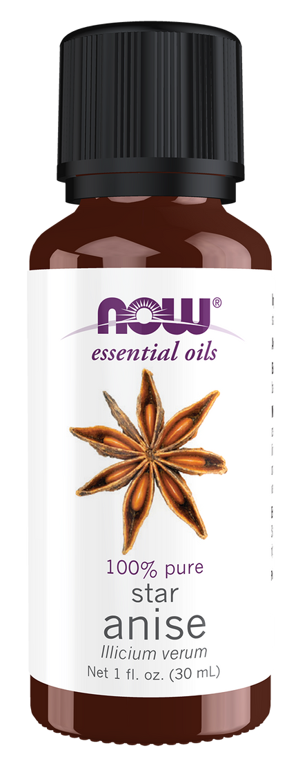 NOW Essential Oils, Anise Oil, Undiluted, Steam Distilled, 1 fl. oz