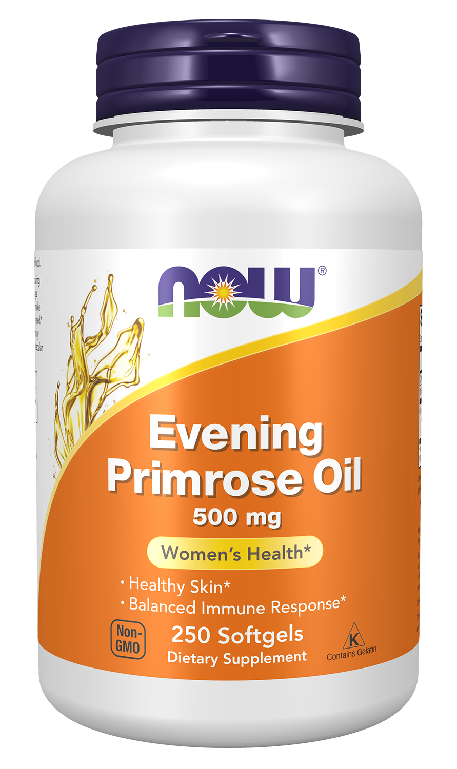 NOW Supplements, Evening Primrose Oil 500 mg with GLA, 250 Softgels
