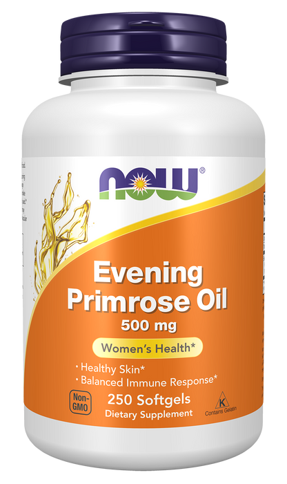 NOW Supplements, Evening Primrose Oil 500 mg with GLA, 250 Softgels