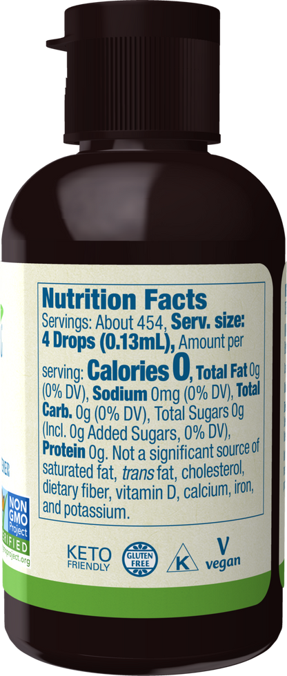 NOW BetterStevia® Organic Zero-Calorie Liquid Sweetener, 2 fl. oz.