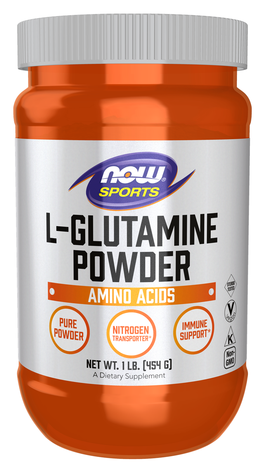 NOW Sports, L-Glutamine Powder, Amino Acid, 1 lb