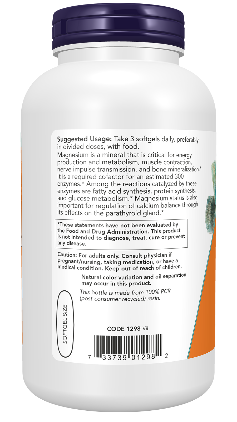 NOW Supplements, Magnesium Citrate, With Glycinate & Malate, 180 Softgels