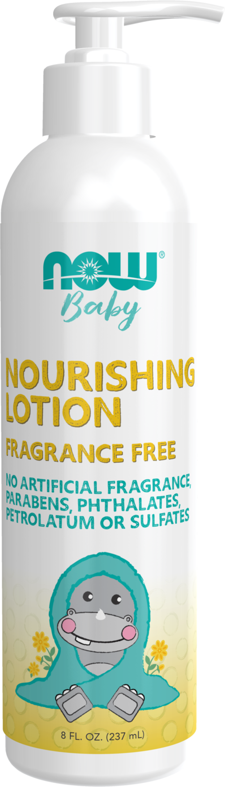 NOW Baby, Nourishing Baby Lotion, Fragrance Free, Paraben Free, 8 Fluid Ounces