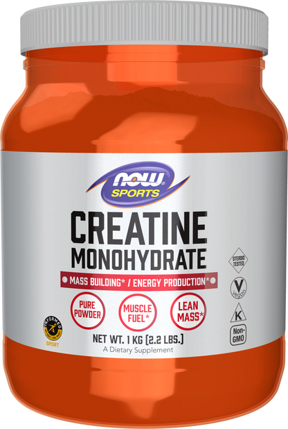 NOW Sports, Creatine Monohydrate Powder, Muscle Fuel*, 2.2 lbs