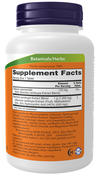 NOW Supplements, Garcinia Extract, Healthy Metabolism*, 120 Tabs