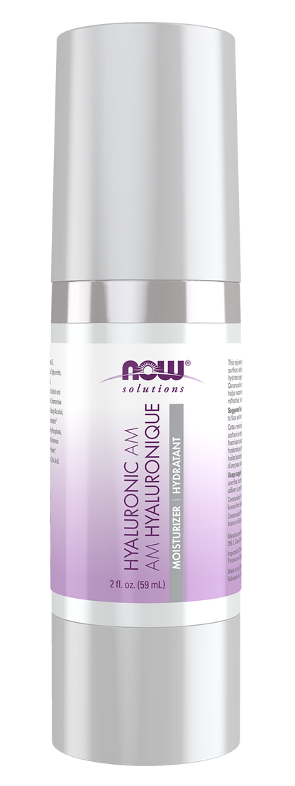 NOW Solutions, Hyaluronic AM, Moisturizer, Smoothing and Toning, 2 fl. oz