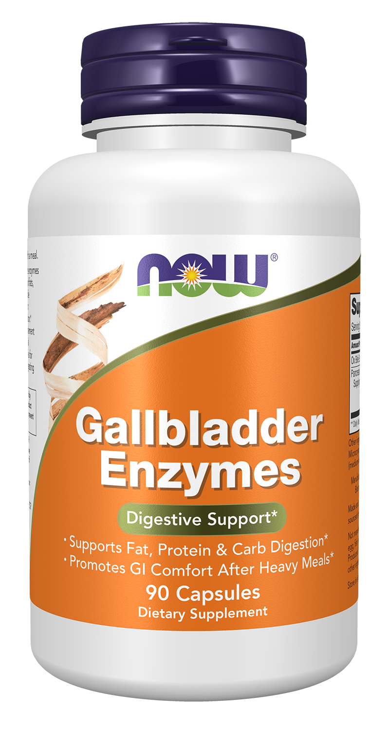 NOW Supplements Gallbladder Enzymes, Digestive Support*, 90 Capsules