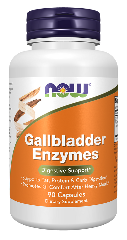 NOW Supplements Gallbladder Enzymes, Digestive Support*, 90 Capsules