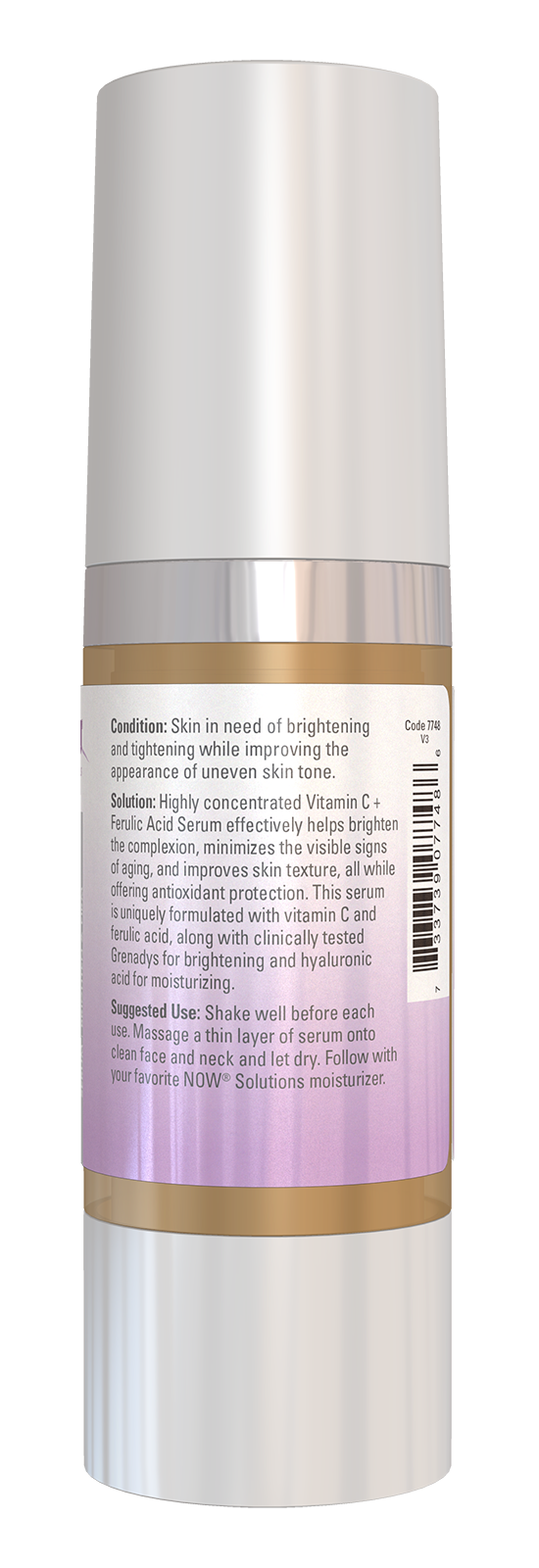 NOW Solutions, Vitamin C Serum Plus Ferulic Acid, Brightening, 1 fl. oz
