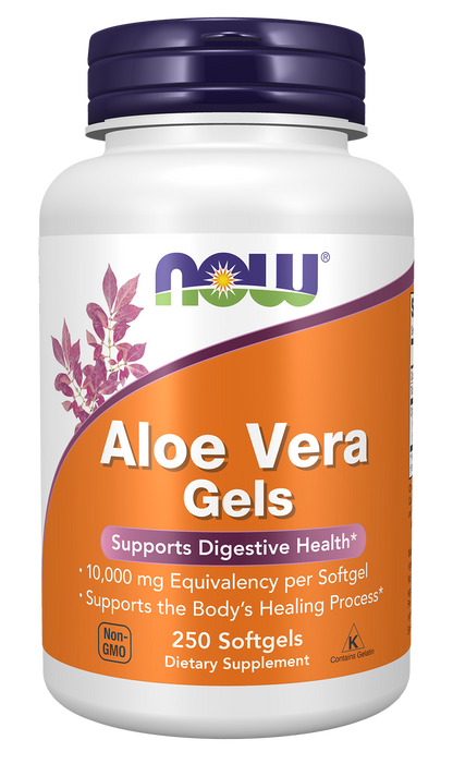 NOW Supplements, Aloe Vera, Digestive Support*, 250 Softgels