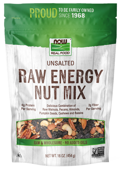 NOW Foods, Raw Energy Nut Mix, Great-Tasting, Source of Iron, 16 oz