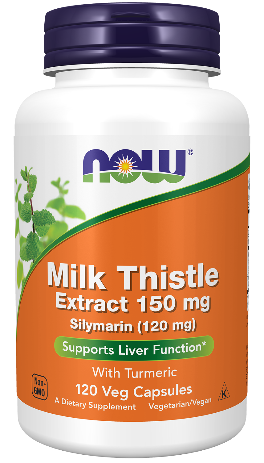 NOW Supplements, Silymarin Milk Thistle Extract 150 mg, 120 Veg Caps