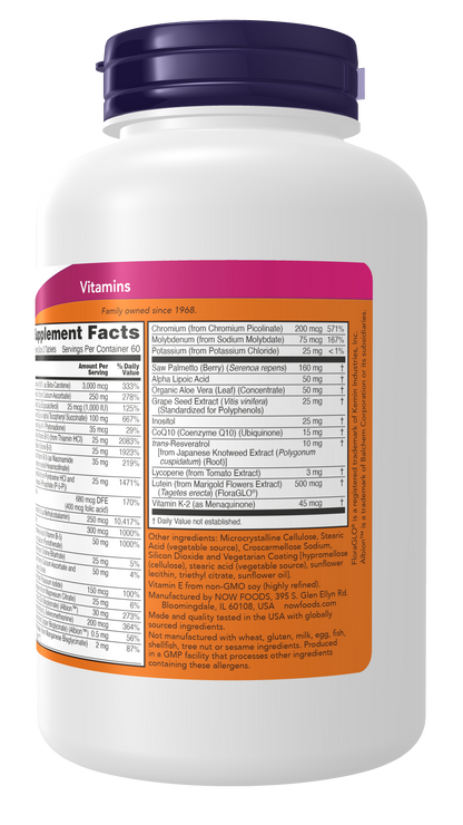 NOW Supplements, ADAM™ Men's Multivitamin, 120 Tabs