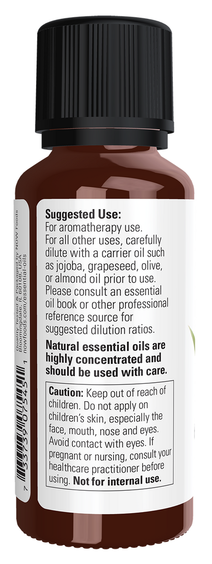 NOW Essential Oils, Eucalyptus Oil, Undiluted, Steam Distilled, 1 fl. oz
