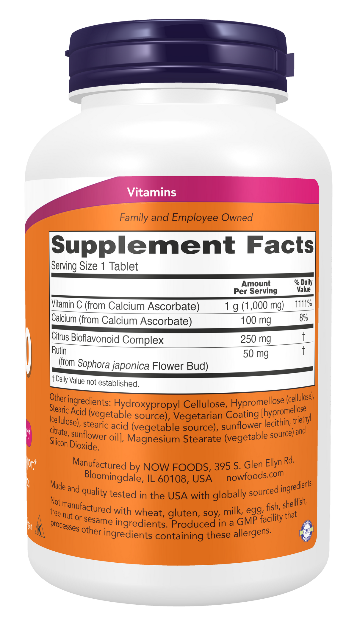 NOW Supplements, Vitamin C-1000 Complex, Buffered, 180 Tabs