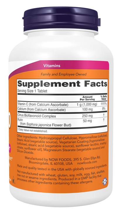 NOW Supplements, Vitamin C-1000 Complex, Buffered, 180 Tabs