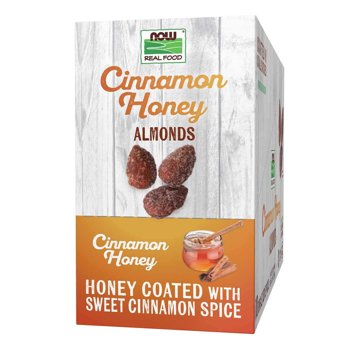 NOW Foods, Cinnamon Honey Coated Almonds, Small Batch, 10 Single Packets