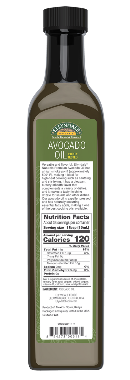 NOW Foods, Avocado Cooking Oil, Expeller Pressed, Glass Bottle, 16.9 fl. oz