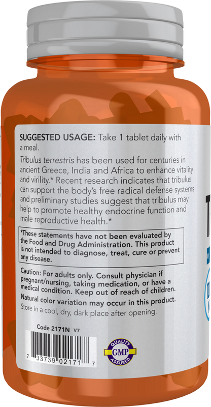 NOW Sports, Tribulus 1,000 mg, Double Strength, Men's Health, 90 Tabs
