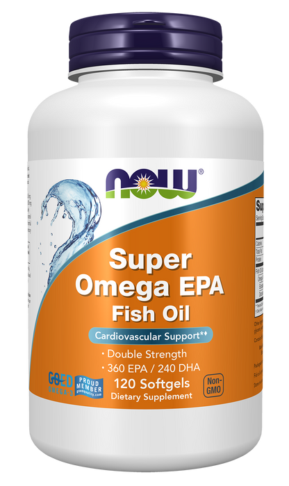 NOW Supplements, Super Omega EPA, Molecularly Distilled, 120 Softgels