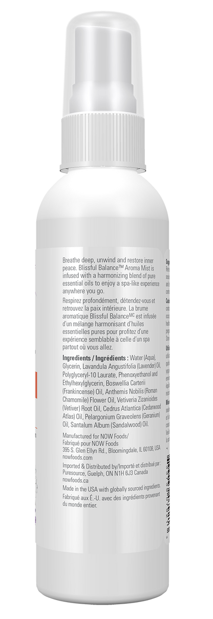 NOW Essential Oils, Blissful Balance™ Balancing Aroma Room Mist,  4 fl. oz