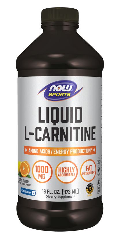 NOW Sports, L-Carnitine Liquid 1,000 mg, Citrus, 16 fl. oz