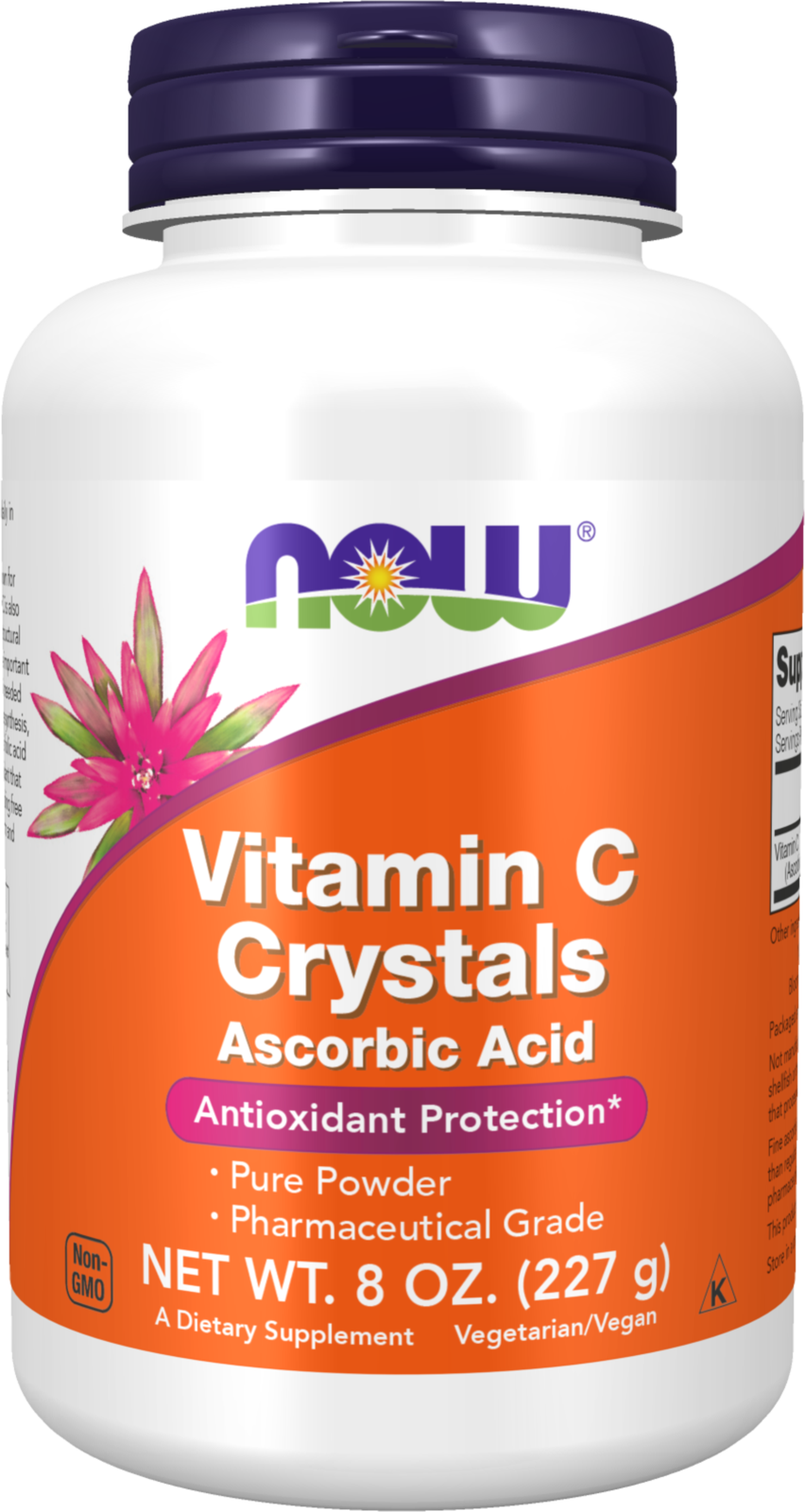 NOW Supplements, Vitamin C Crystals (Ascorbic Acid), 8 oz