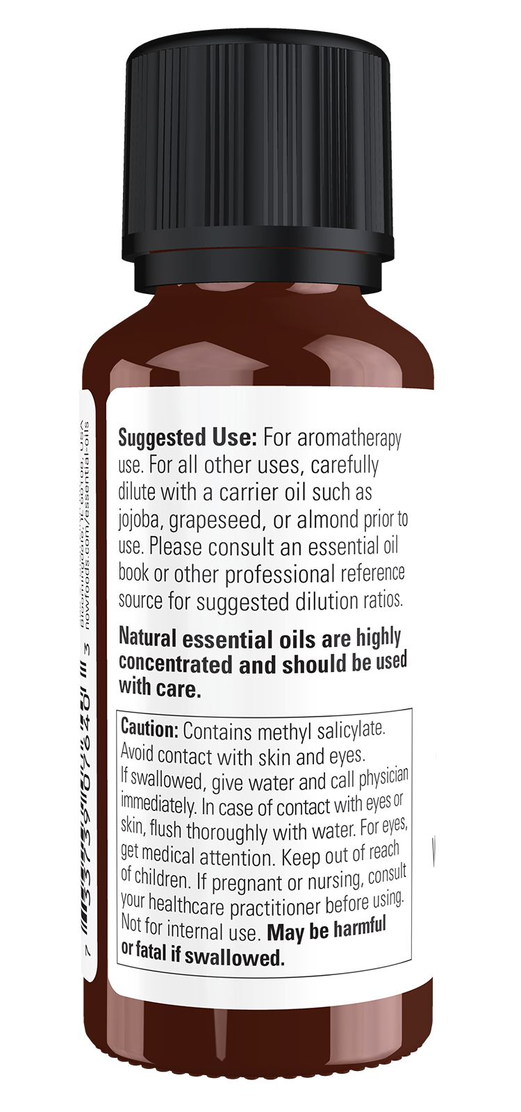 NOW Essential Oils, Wintergreen Oil, Steam Distilled, Undiluted, 1 fl. oz