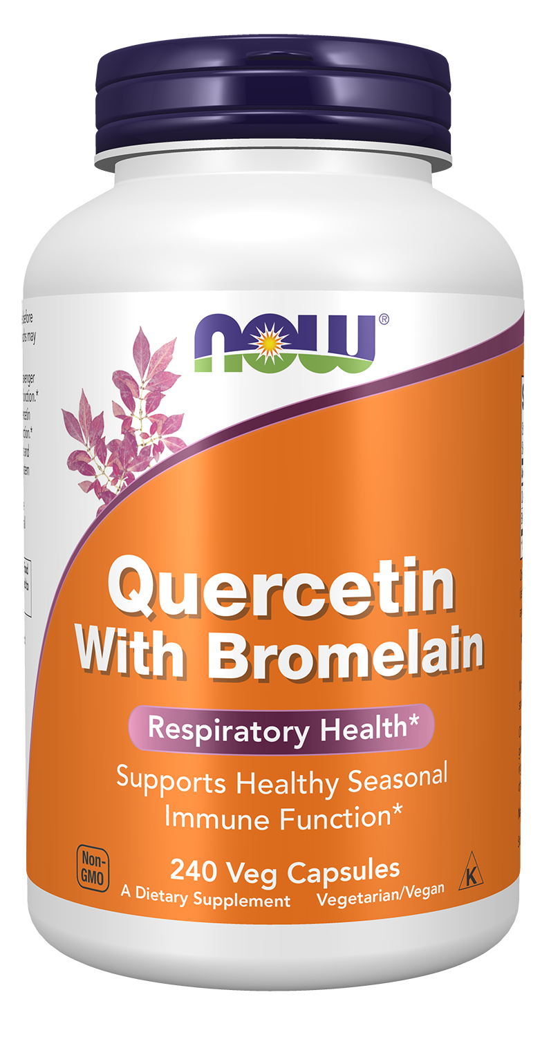 NOW Supplements, Quercetin with Bromelain, 240 Veg Caps