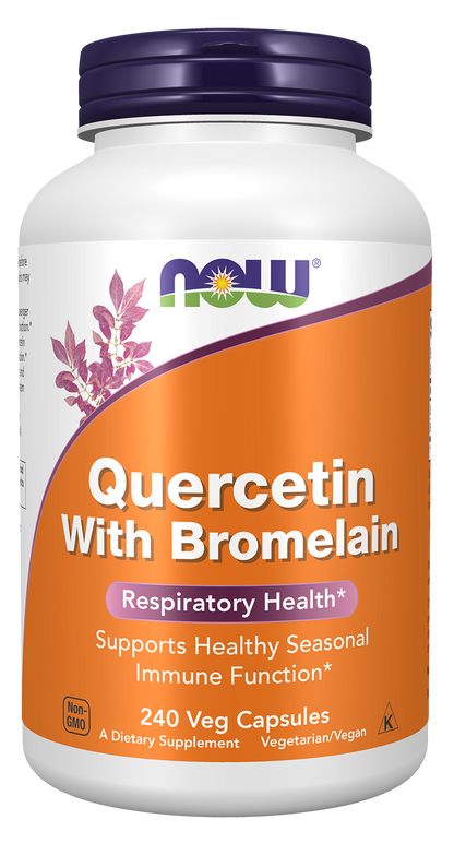 NOW Supplements, Quercetin with Bromelain, 240 Veg Caps