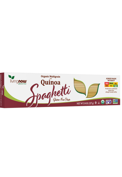 NOW Foods, Organic Quinoa Spaghetti, Gluten-Free, Quinoa Rice Pasta, 8 oz