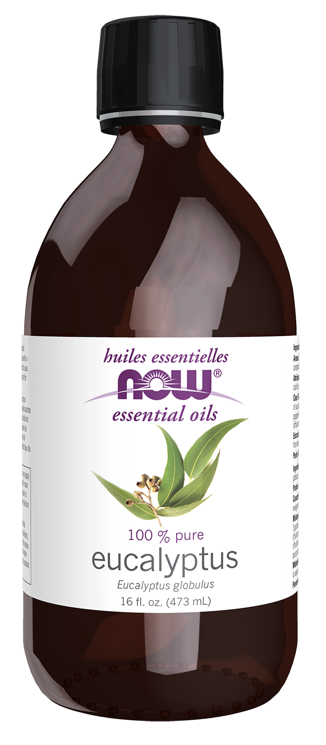NOW Essential Oils, Eucalyptus Oil, Undiluted, Steam Distilled, 16 fl. oz