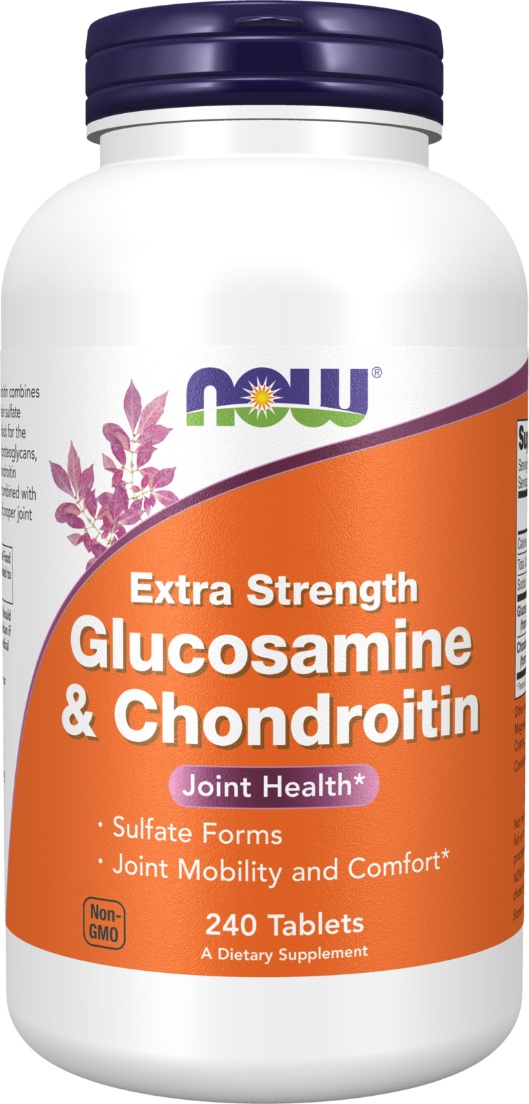 NOW Supplements, Glucosamine & Chondroitin, Sulfate Forms, 240 Tabs
