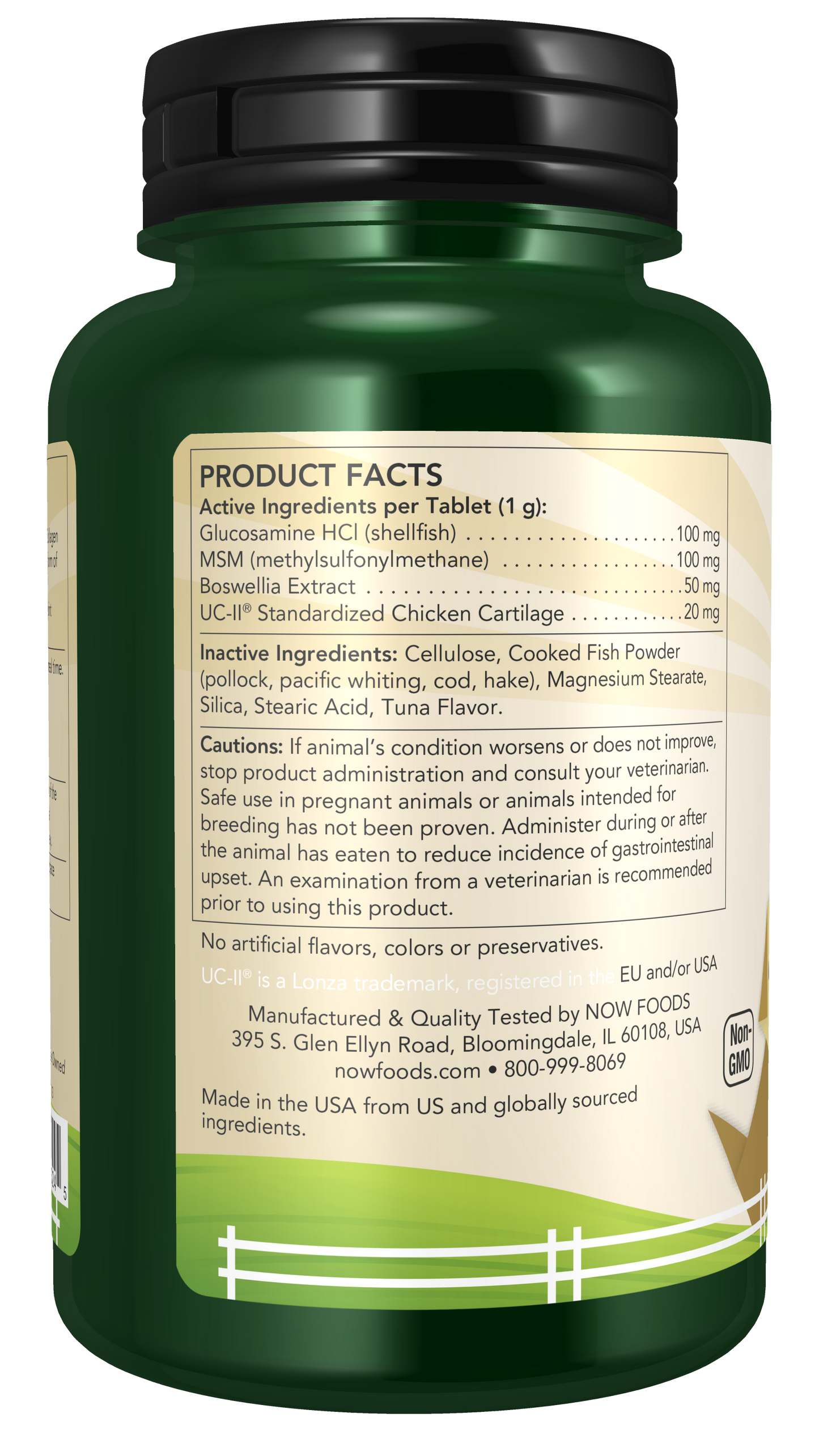 NOW® Pets, UC-II® Advanced Joint Mobility Dogs, 60 Chewable Tablets