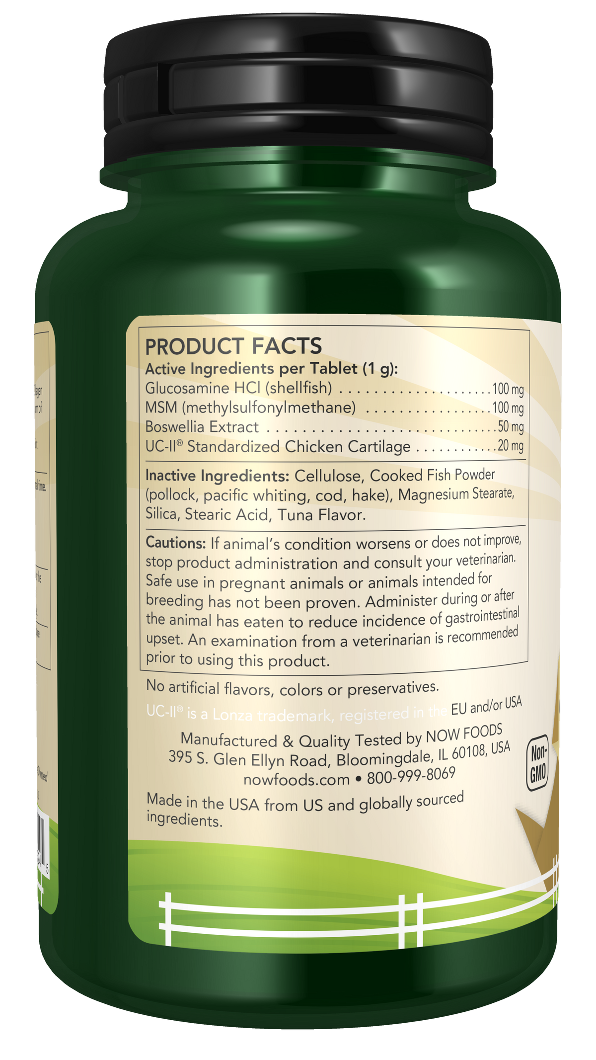 NOW® Pets, UC-II® Advanced Joint Mobility Dogs, 60 Chewable Tablets