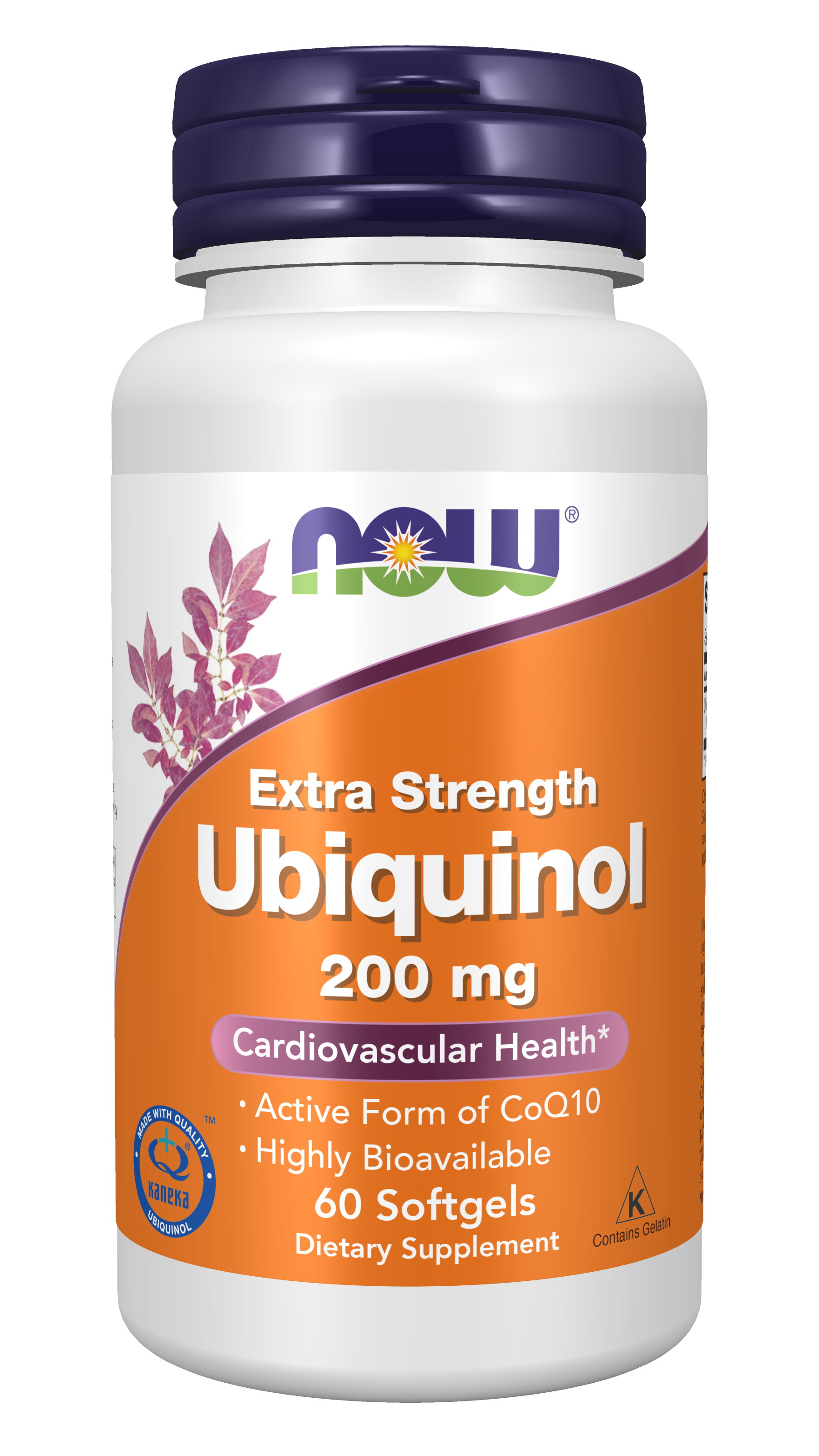 NOW Supplements, Ubiquinol 200 mg, High Bioavailability, 60 Softgels