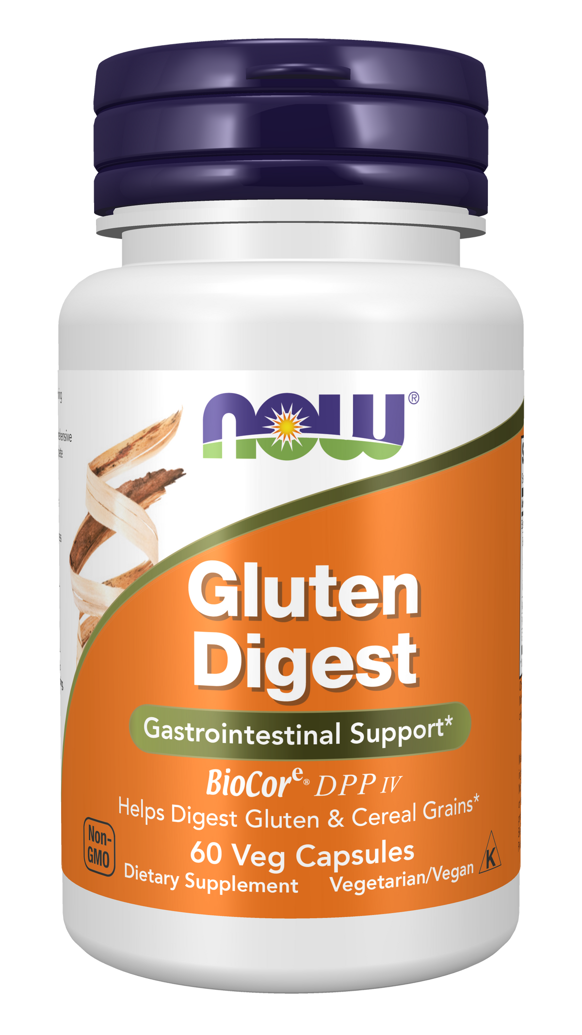 NOW Supplements, Gluten Digest with BioCore®DPP IV, 60 Veg Caps