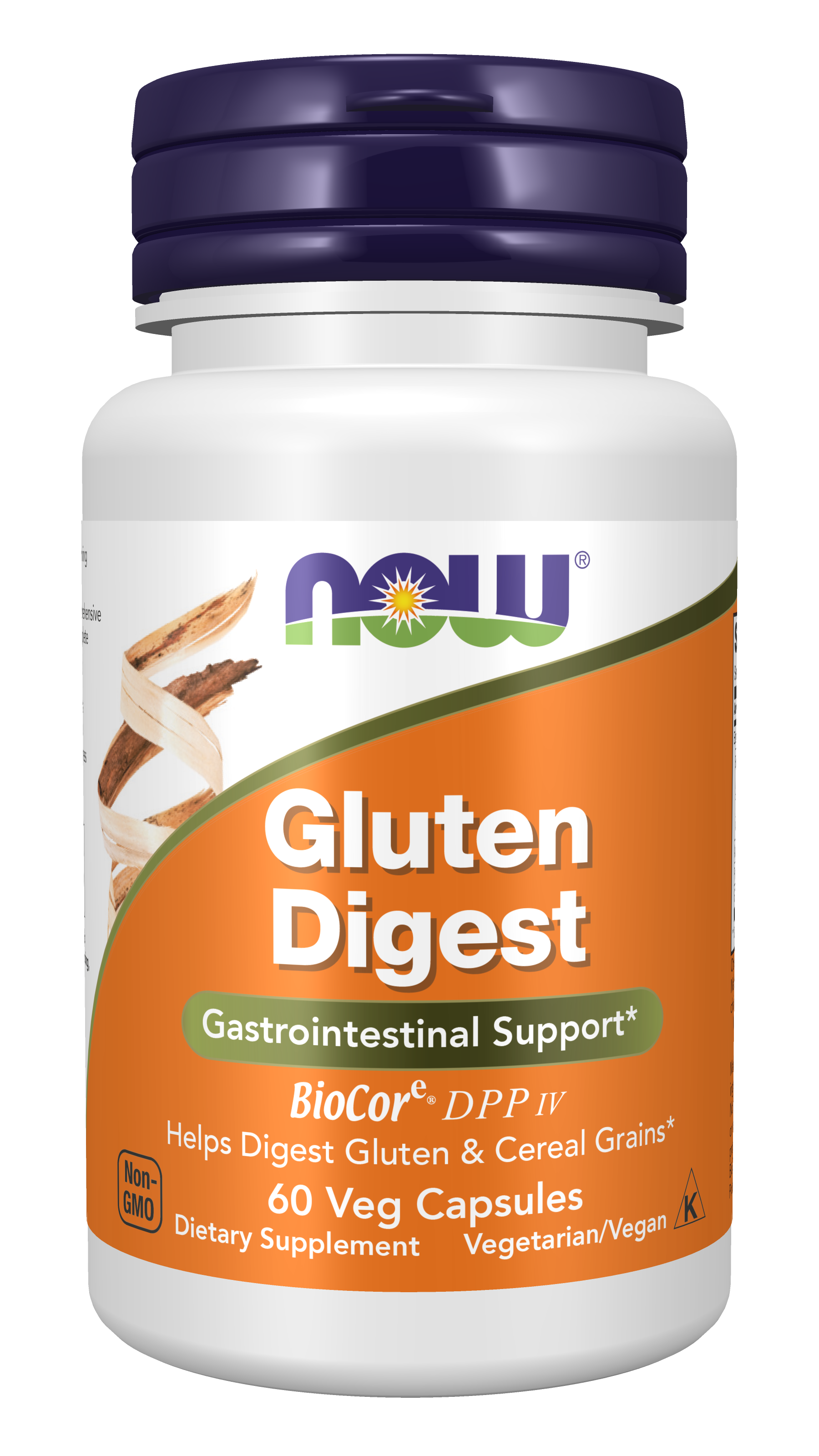 NOW Supplements, Gluten Digest with BioCore®DPP IV, 60 Veg Caps