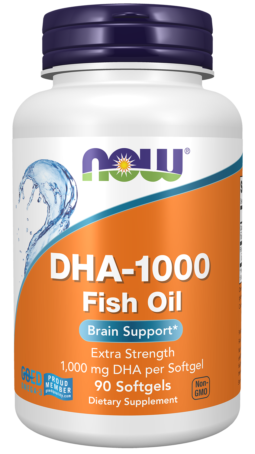 NOW Supplements, DHA-1,000, Extra Strength, Brain Support*, 90 Softgels