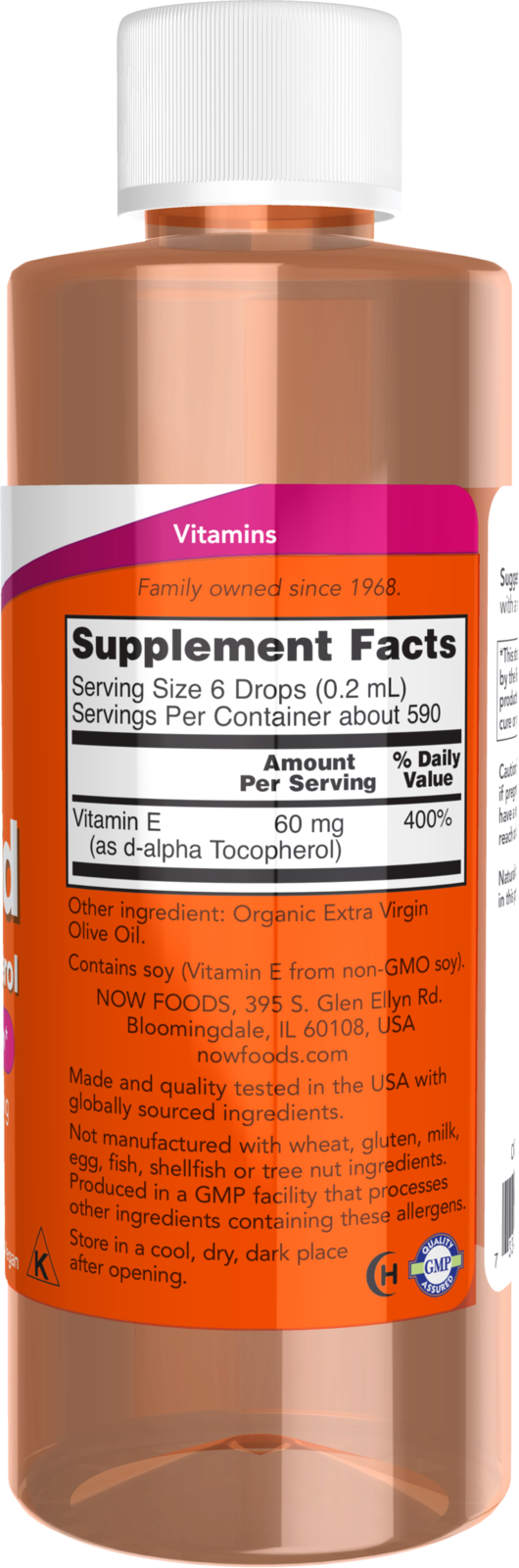 NOW Supplements, Vitamin E Liquid, Antioxidant Protection*, 4 oz