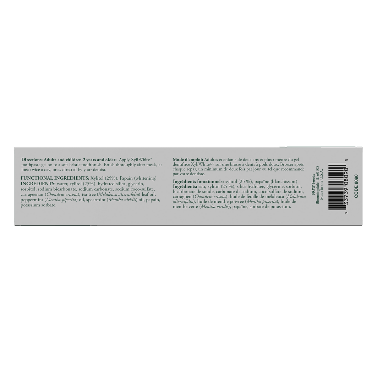 NOW Solutions, Xyliwhite™ Toothpaste Gel, Refreshmint, 6.4 oz