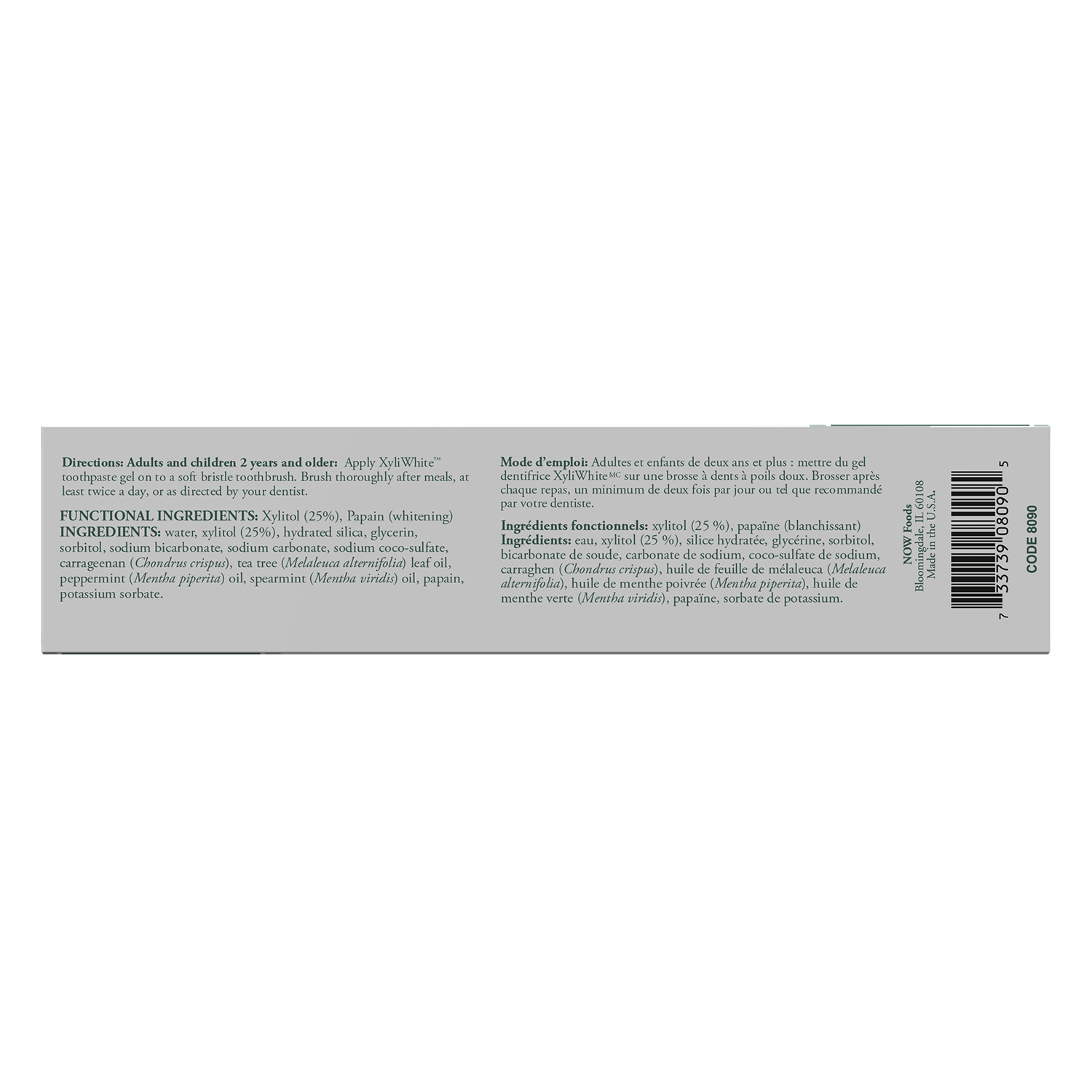 NOW Solutions, Xyliwhite™ Toothpaste Gel, Refreshmint, 6.4 oz