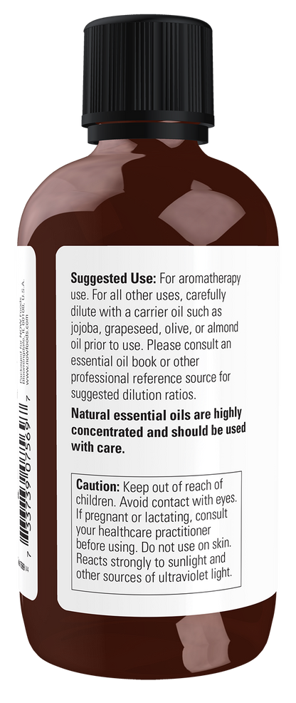 NOW Essential Oils, Lemon Oil, Undiluted, Cold Pressed, 4 fl. oz