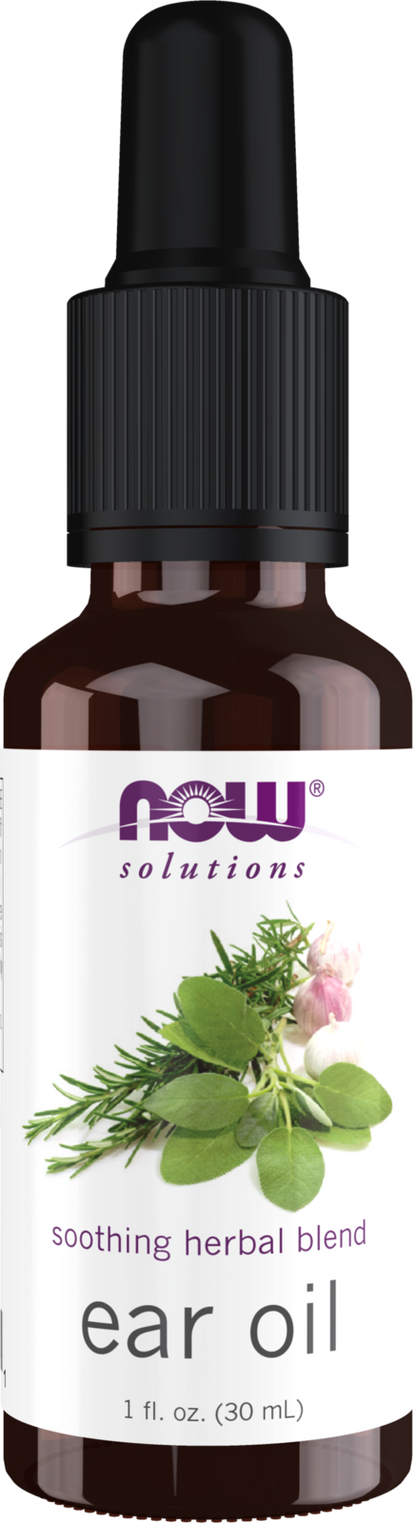 NOW Solutions, Ear Oil, Soothing Herbal Blend, 1 fl. oz