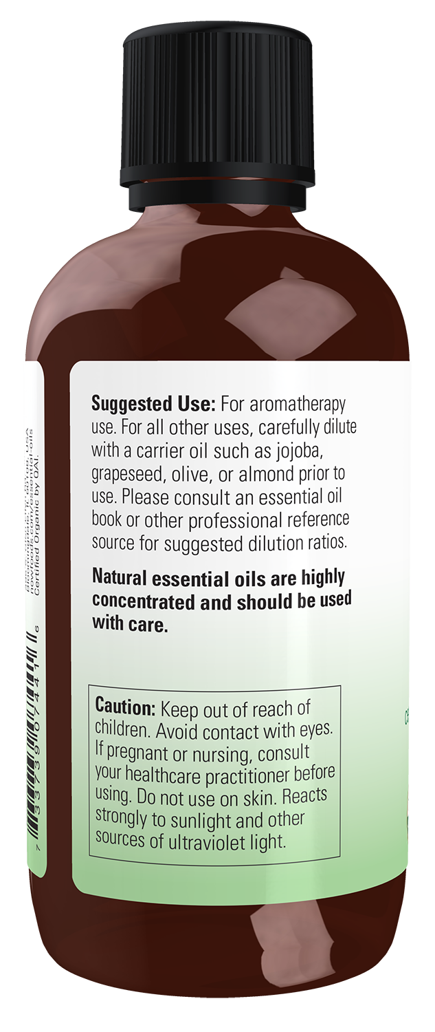 NOW Essential Oils, Organic Orange Oil, Cold Pressed, Undiluted, 4 fl. oz