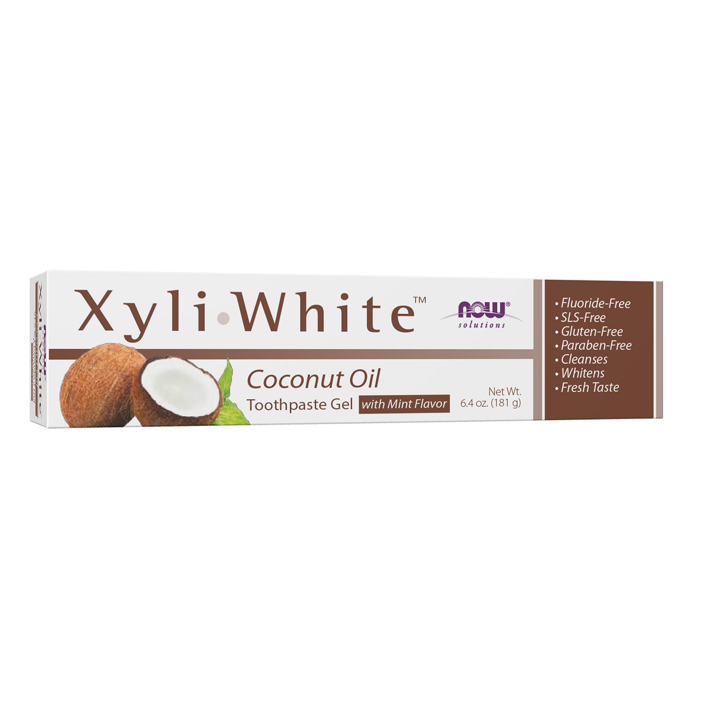NOW Solutions, Xyliwhite™ Toothpaste Gel, Coconut Oil, 6.4 oz
