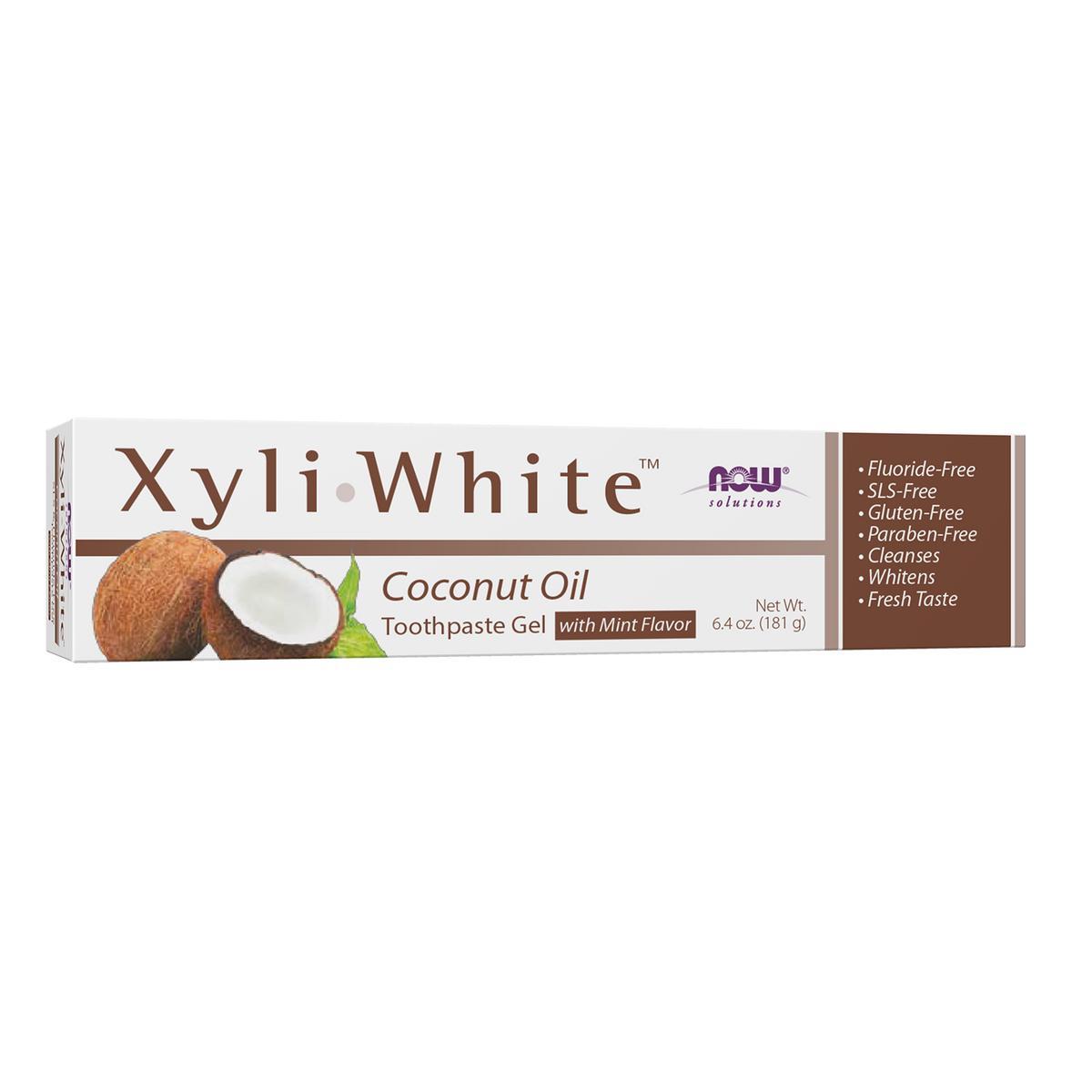 NOW Solutions, Xyliwhite™ Toothpaste Gel, Coconut Oil, 6.4 oz