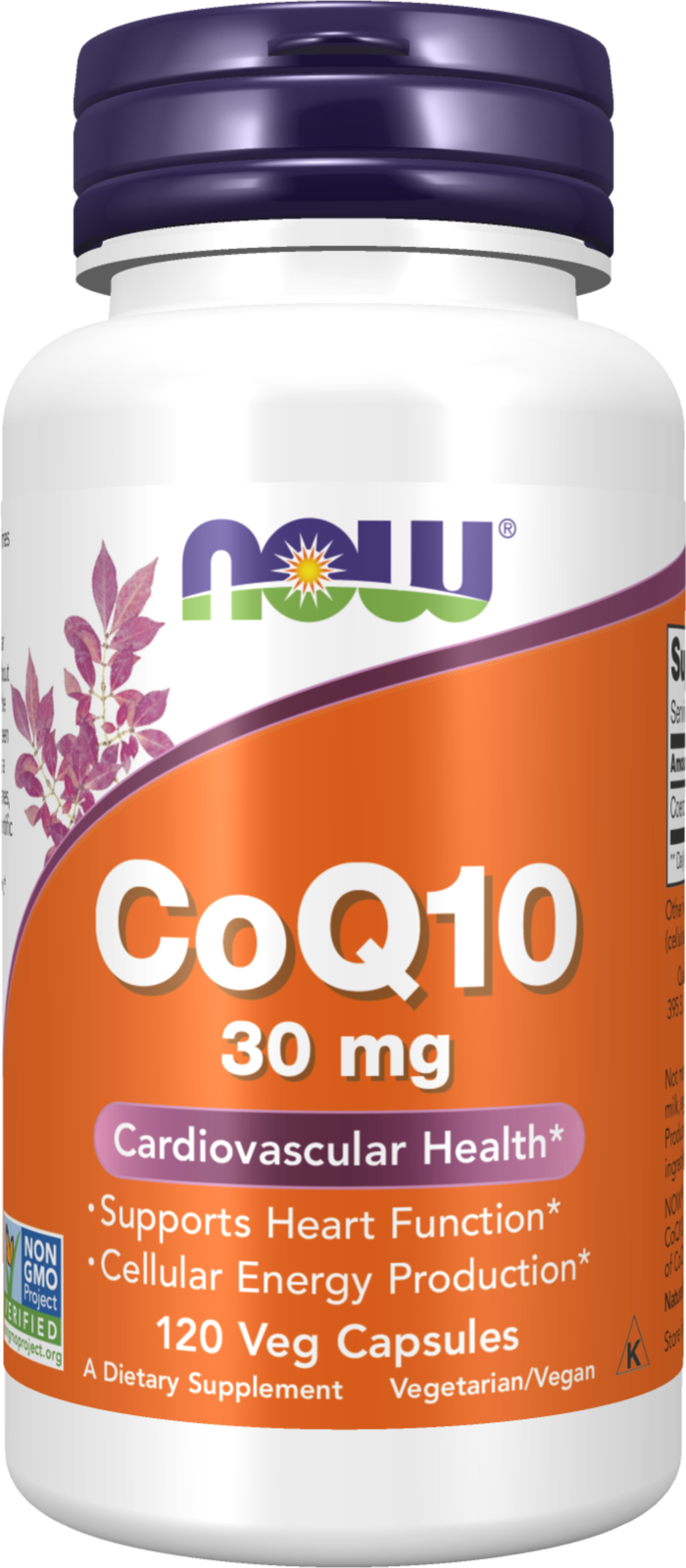 NOW Supplements, CoQ10 30 mg, Pharmaceutical Grade, 120 Veg Caps