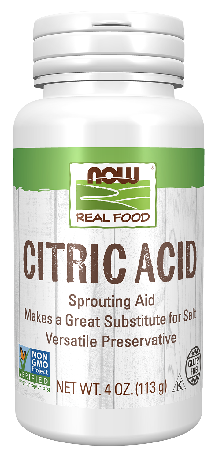 NOW Foods, Citric Acid, Sprouting Aid, Great Substitute for Salt, 4 oz