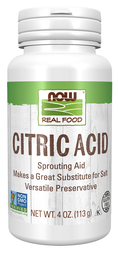 NOW Foods, Citric Acid, Sprouting Aid, Great Substitute for Salt, 4 oz